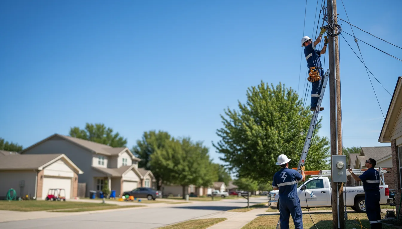 Residential electrician providing installation services in Aredale, IA